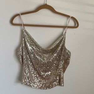 Free People Intimately Stop and Stare Sequin Cami